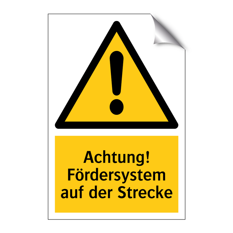 Achtung! Fördersystem auf der Strecke