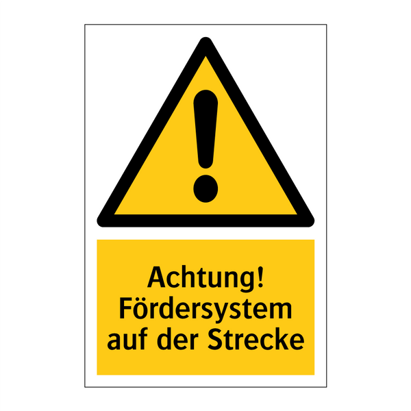 Achtung! Fördersystem auf der Strecke