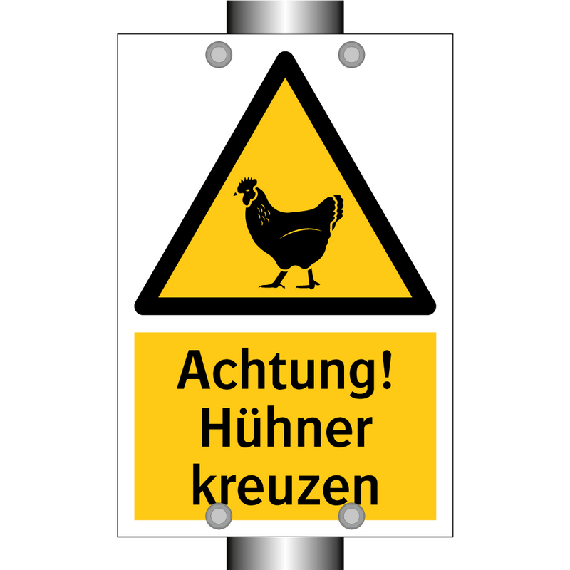 Achtung! Hühner kreuzen