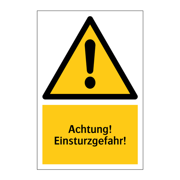 Achtung! Einsturzgefahr!