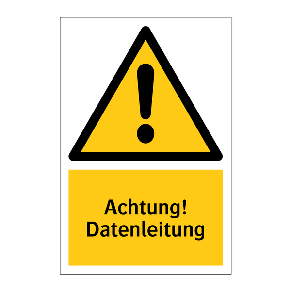 Achtung! Datenleitung