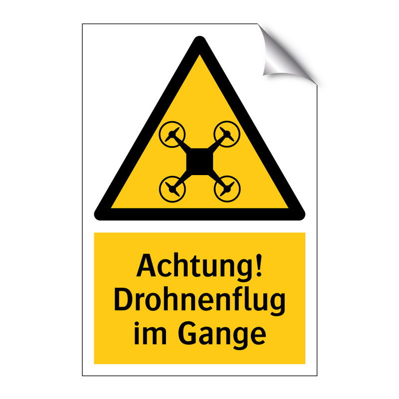 Achtung! Drohnenflug im Gange