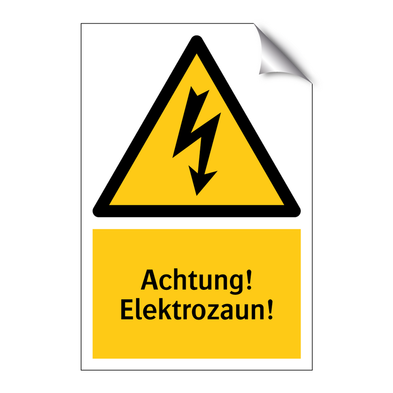 Achtung! Elektrozaun!