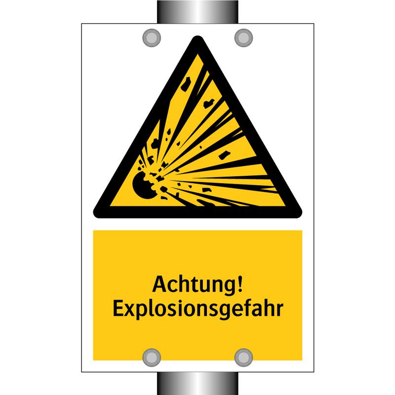 Achtung! Explosionsgefahr