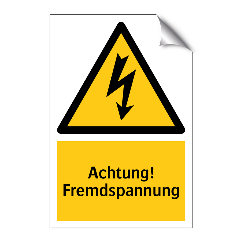 Achtung! Fremdspannung