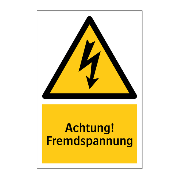 Achtung! Fremdspannung