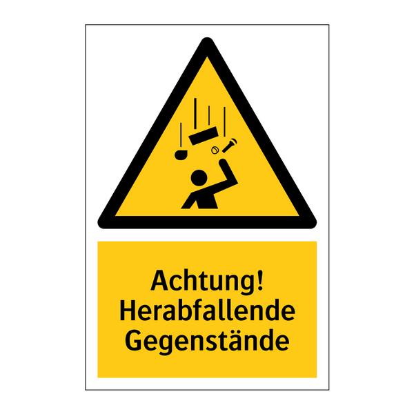 Achtung! Herabfallende Gegenstände