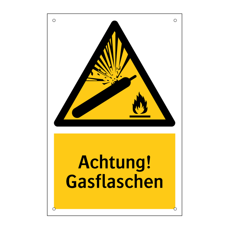 Achtung! Gasflaschen