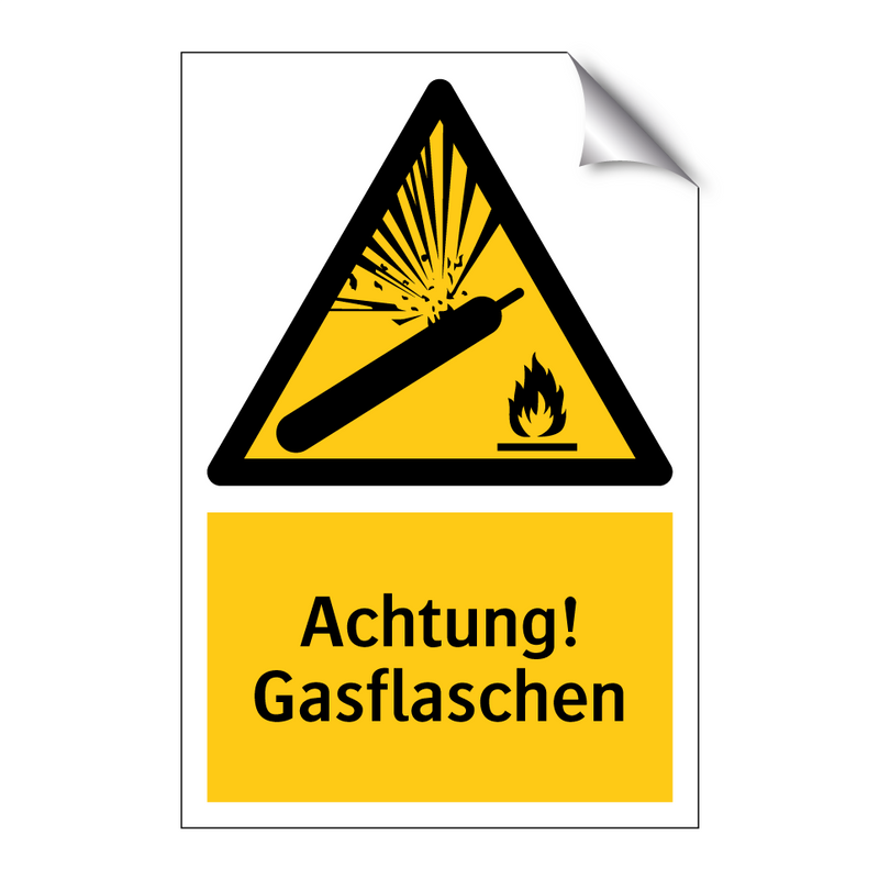 Achtung! Gasflaschen