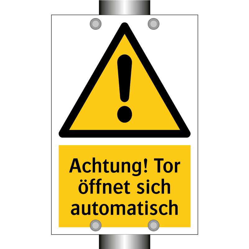 Achtung! Tor öffnet sich automatisch