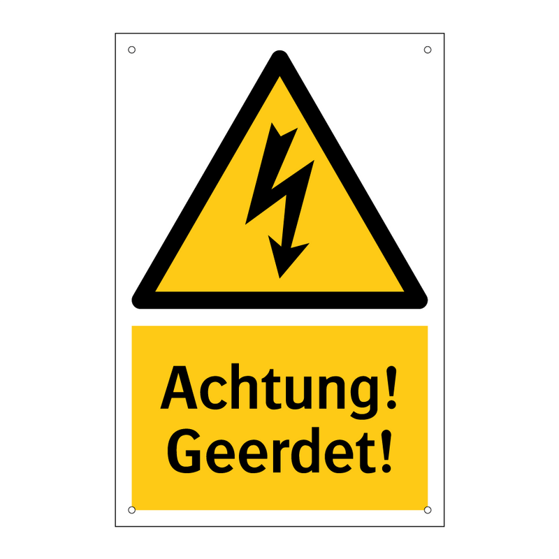 Achtung! Geerdet!