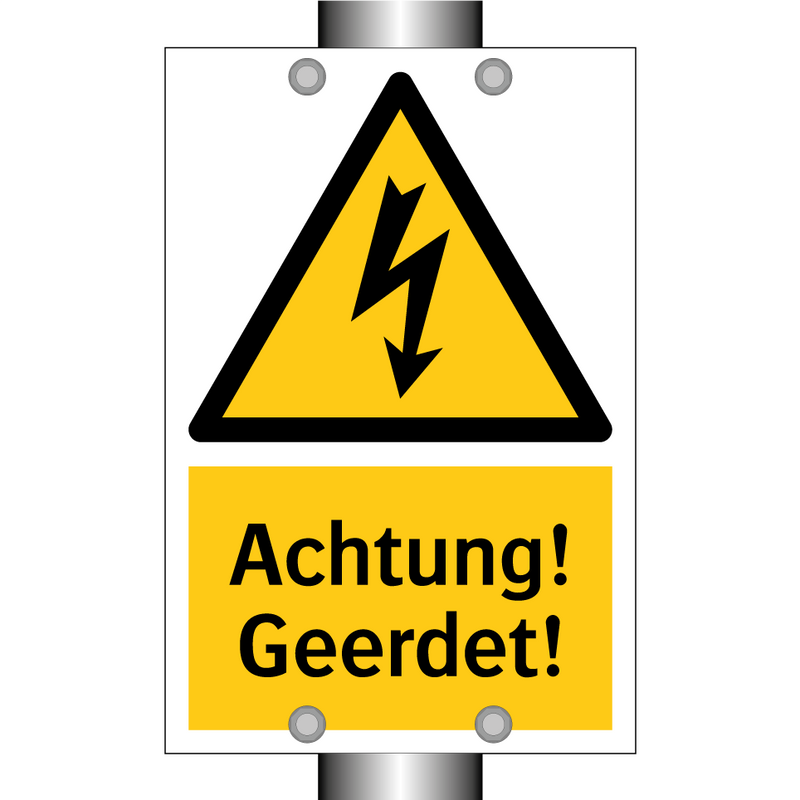 Achtung! Geerdet!