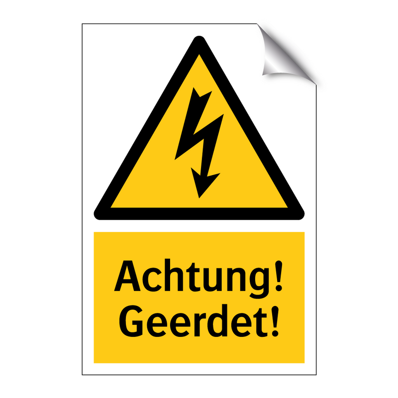 Achtung! Geerdet!