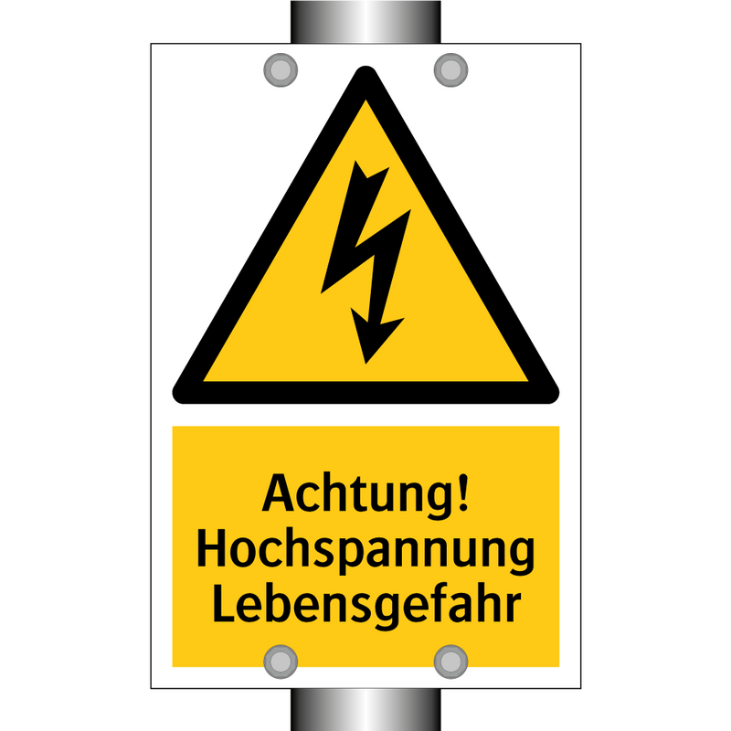 Achtung! Hochspannung Lebensgefahr