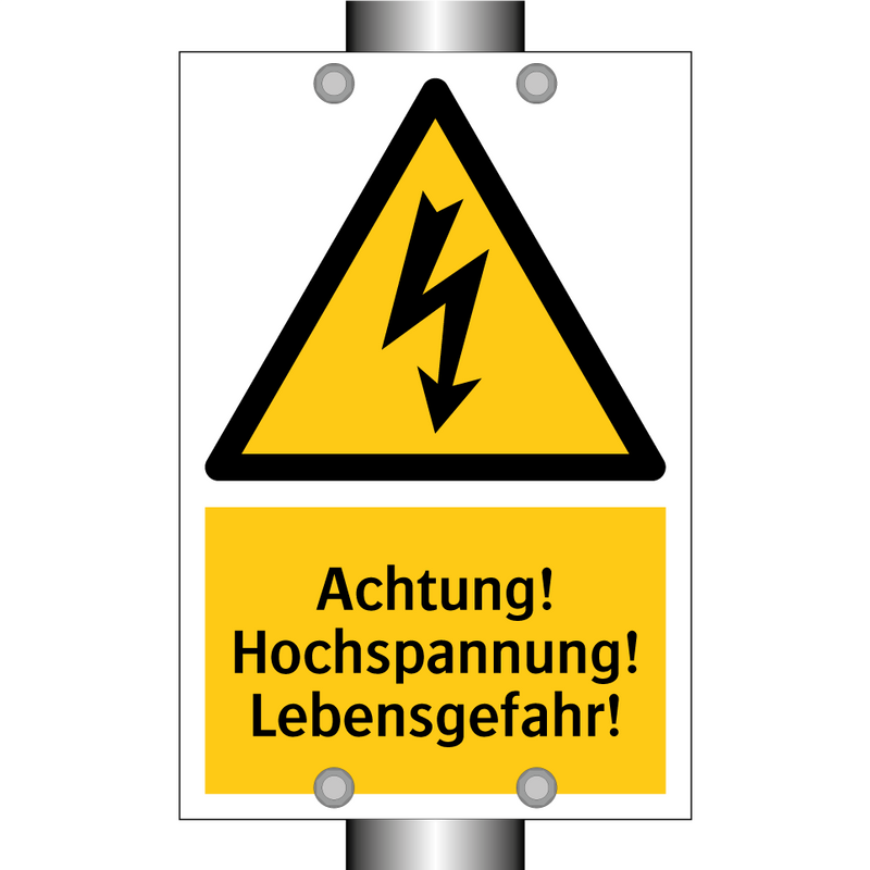 Achtung! Hochspannung! Lebensgefahr!