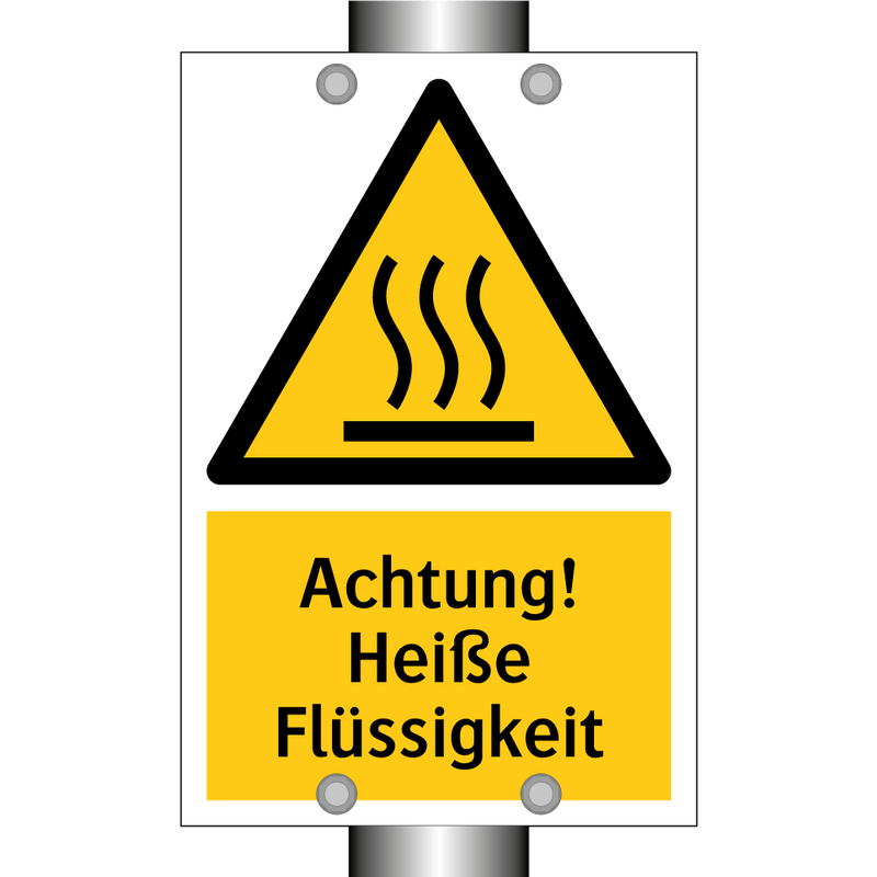 Achtung! Heiße Flüssigkeit