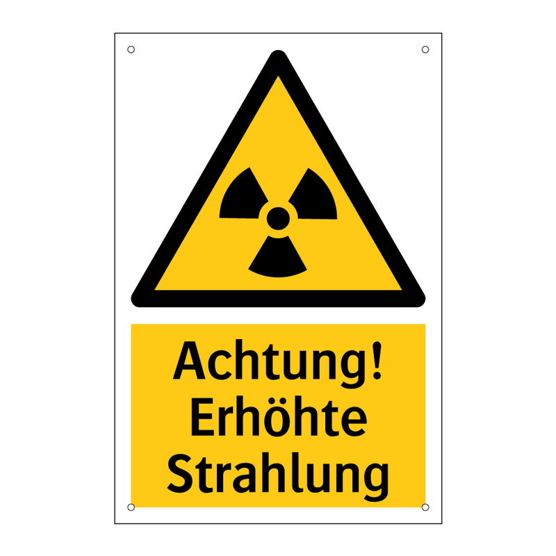 Achtung! Erhöhte Strahlung