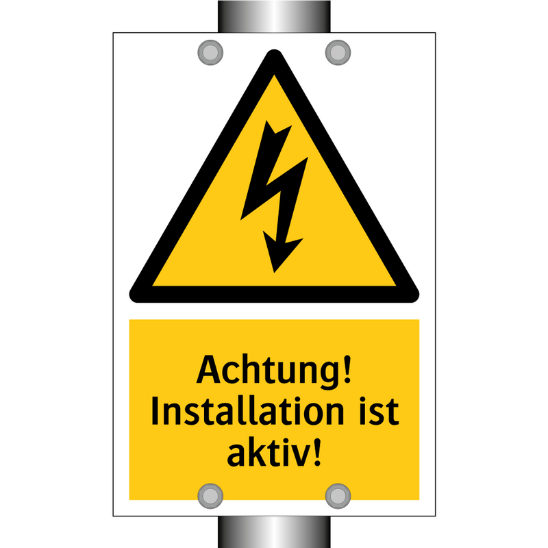 Achtung! Installation ist aktiv!