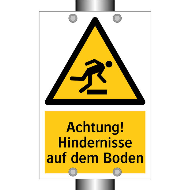 Achtung! Hindernisse auf dem Boden