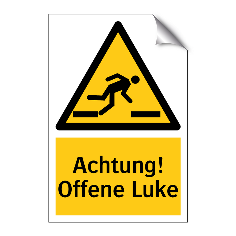 Achtung! Offene Luke