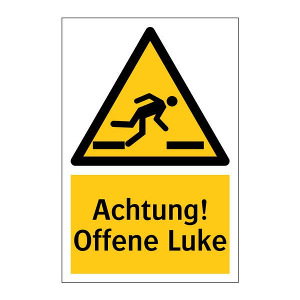 Achtung! Offene Luke