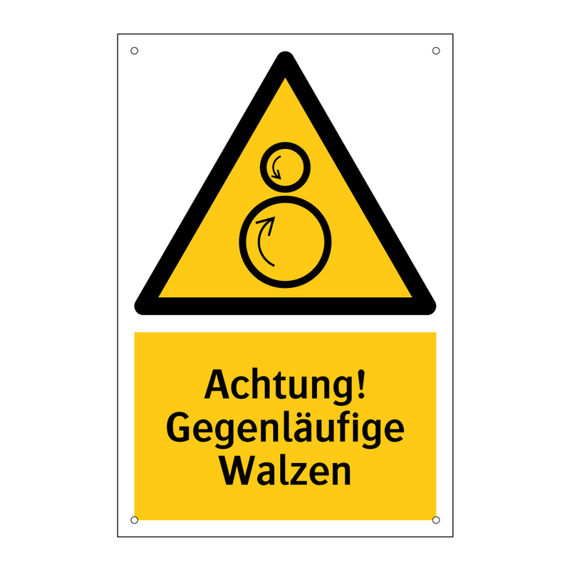 Achtung! Gegenläufige Walzen