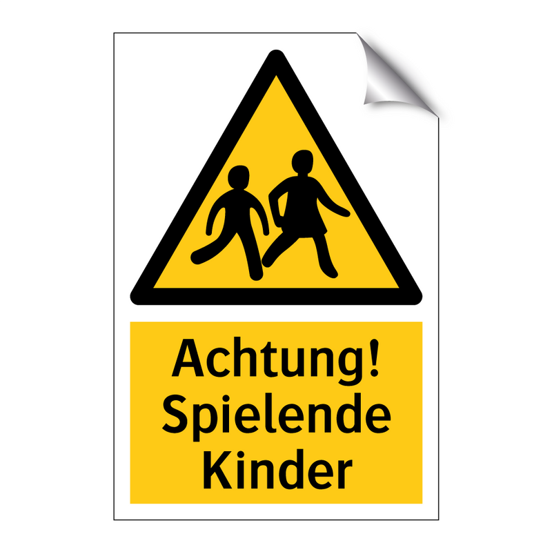 Achtung! Spielende Kinder