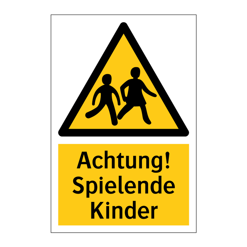 Achtung! Spielende Kinder