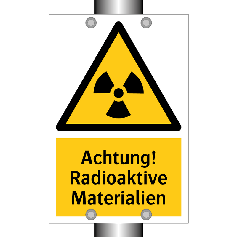 Achtung! Radioaktive Materialien