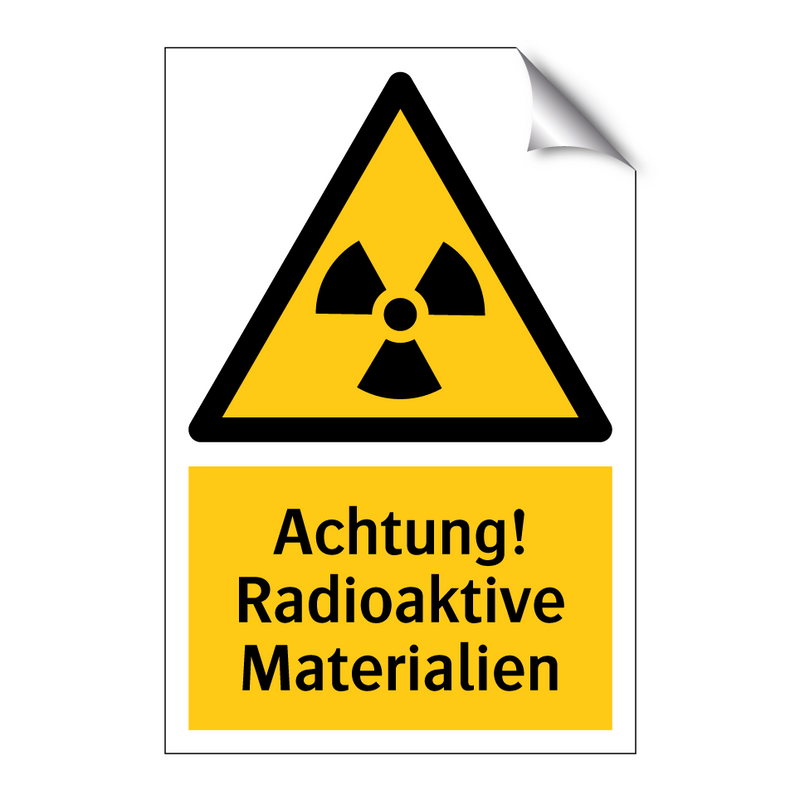 Achtung! Radioaktive Materialien