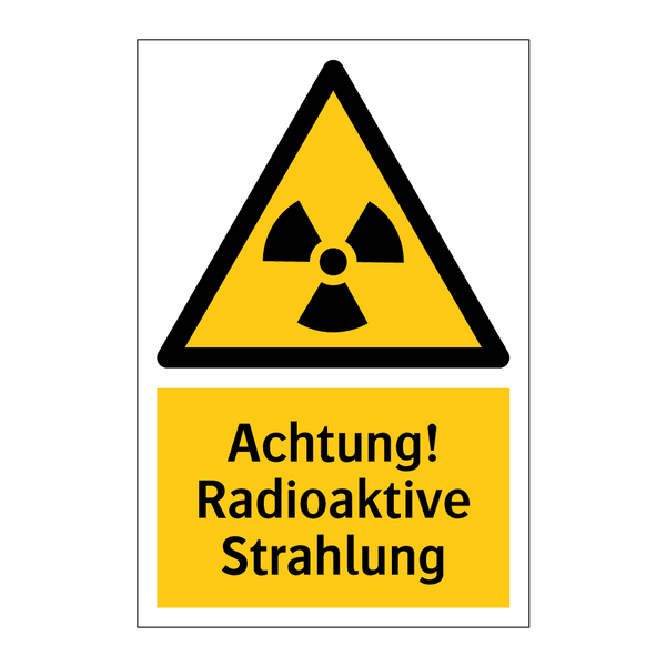 Achtung! Radioaktive Strahlung