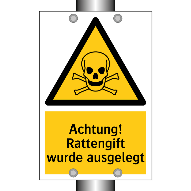 Achtung! Rattengift wurde ausgelegt