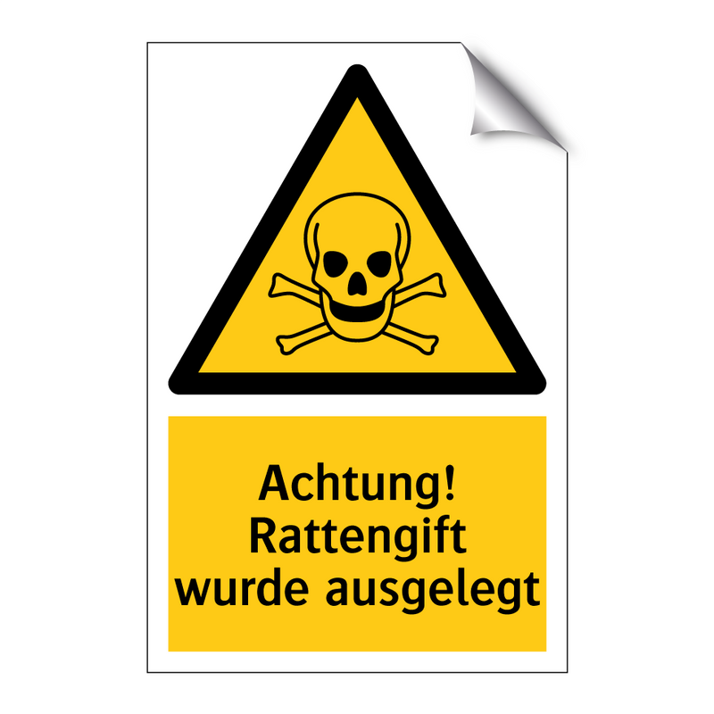 Achtung! Rattengift wurde ausgelegt