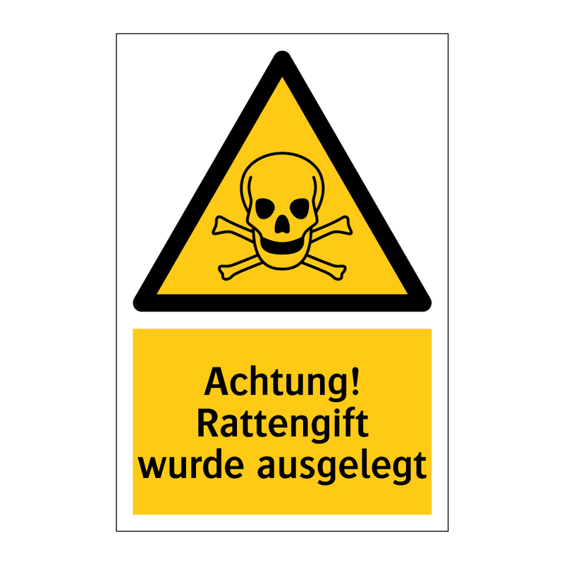 Achtung! Rattengift wurde ausgelegt