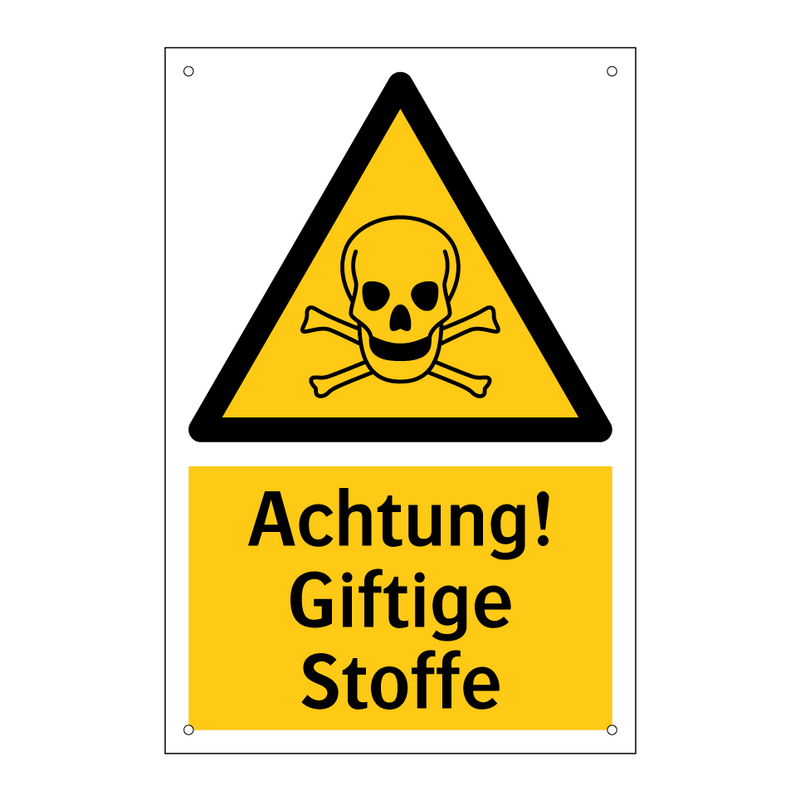 Achtung! Giftige Stoffe