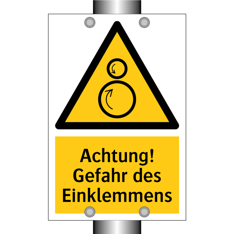 Achtung! Gefahr des Einklemmens