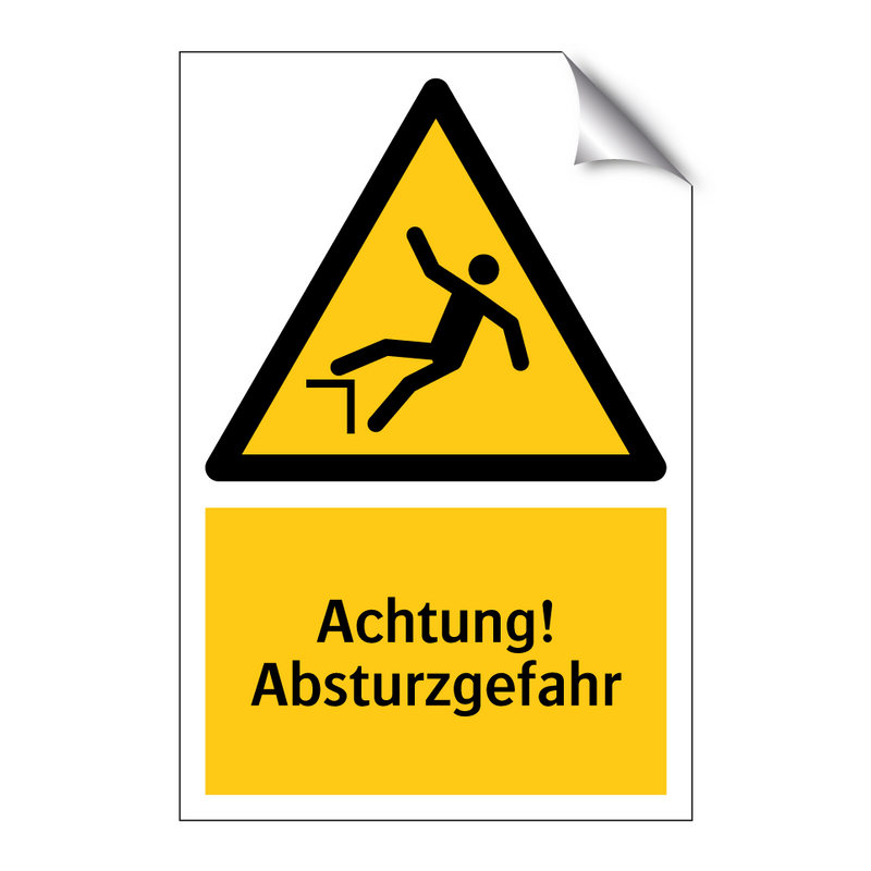 Achtung! Absturzgefahr