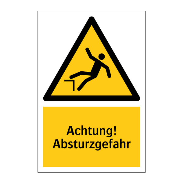 Achtung! Absturzgefahr