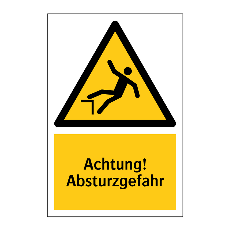 Achtung! Absturzgefahr