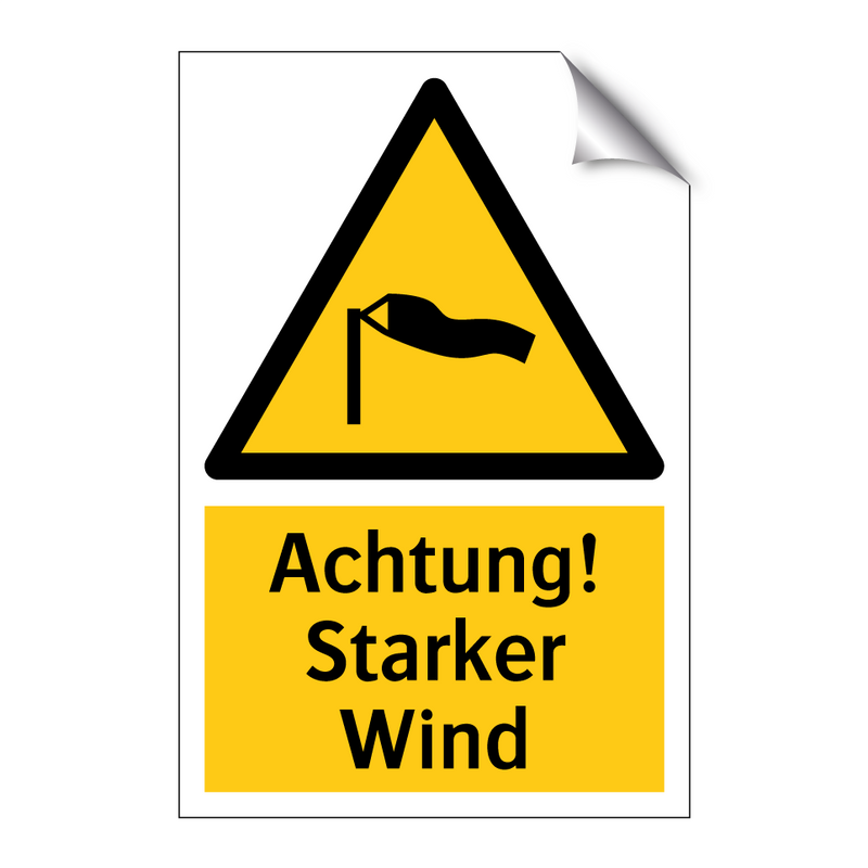 Achtung! Starker Wind