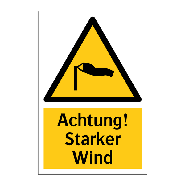 Achtung! Starker Wind