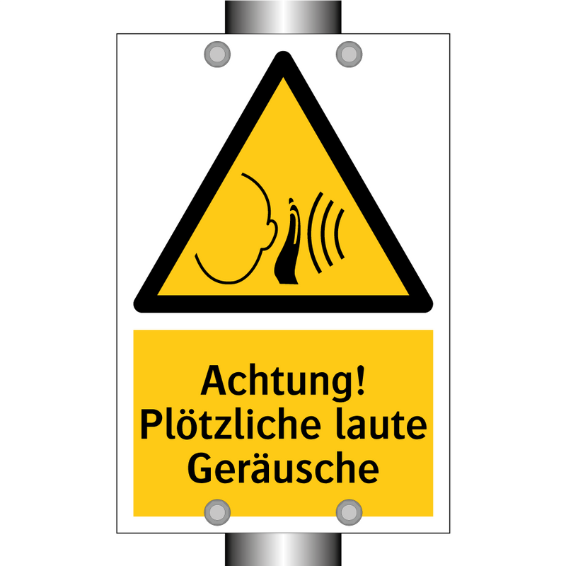 Achtung! Plötzliche laute Geräusche