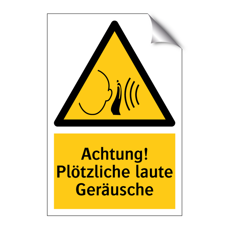 Achtung! Plötzliche laute Geräusche