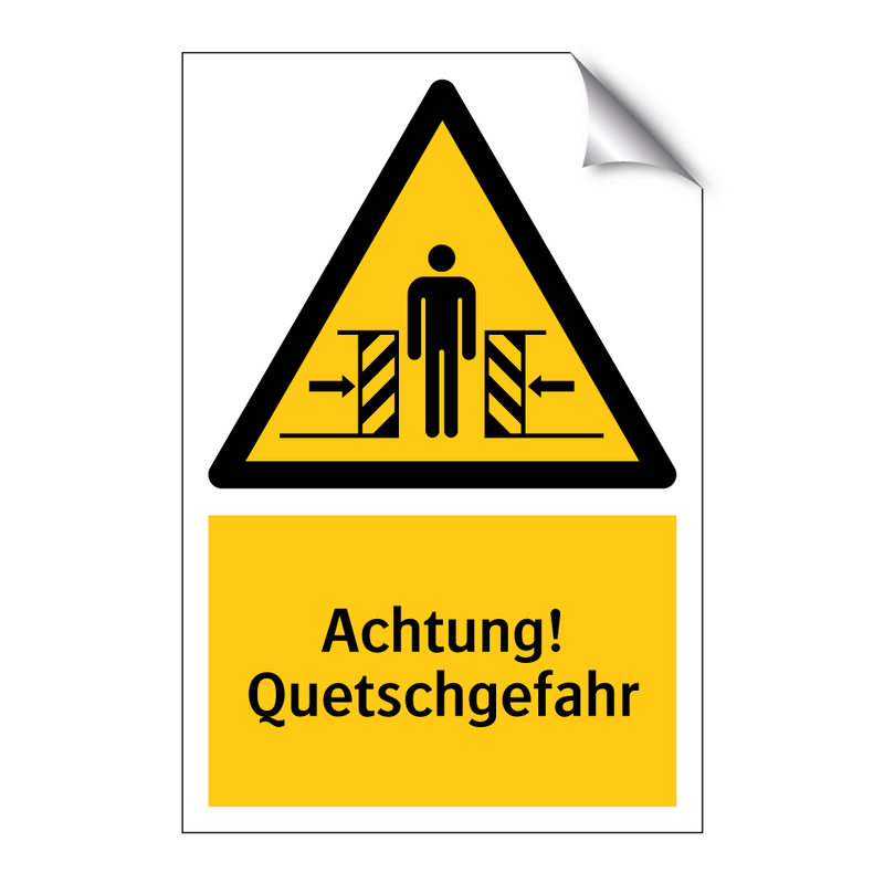 Achtung! Quetschgefahr