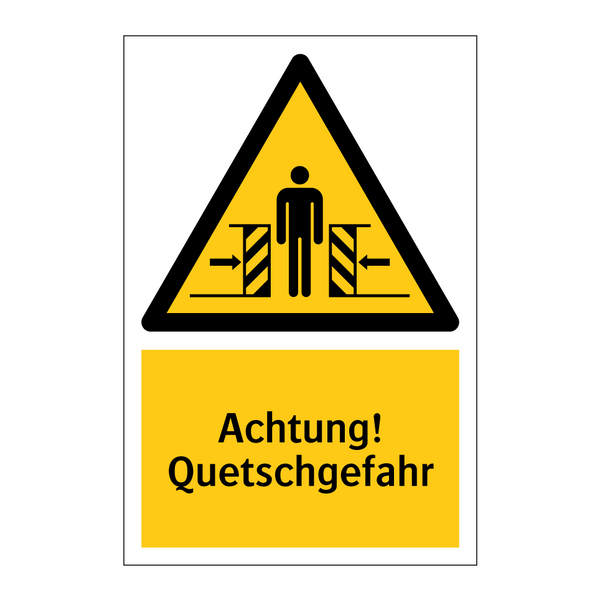 Achtung! Quetschgefahr