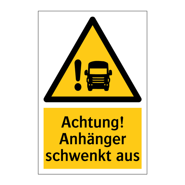 Achtung! Anhänger schwenkt aus