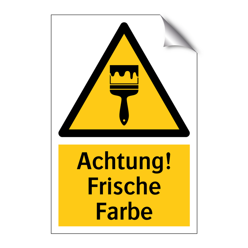 Achtung! Frische Farbe