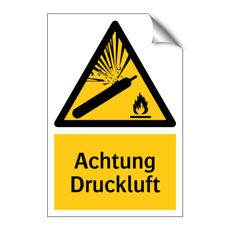 Achtung Druckluft