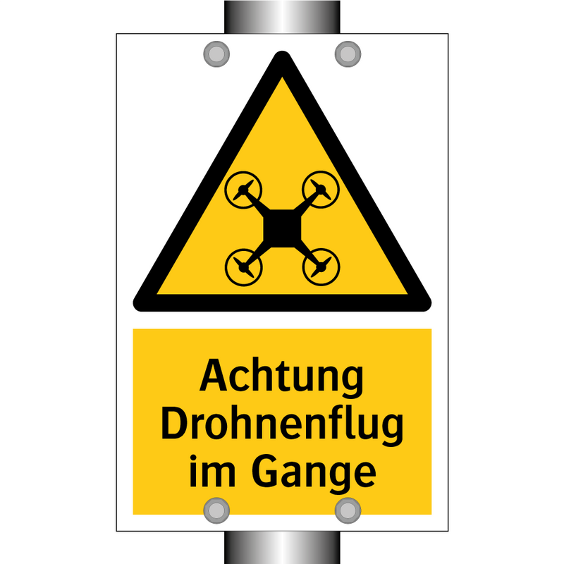 Achtung Drohnenflug im Gange