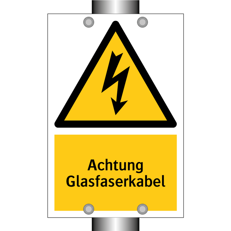 Achtung Glasfaserkabel